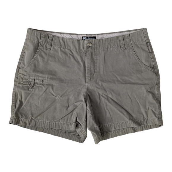 Columbia women's green khaki short 100% cotton size: 10P - Picture 1 of 8